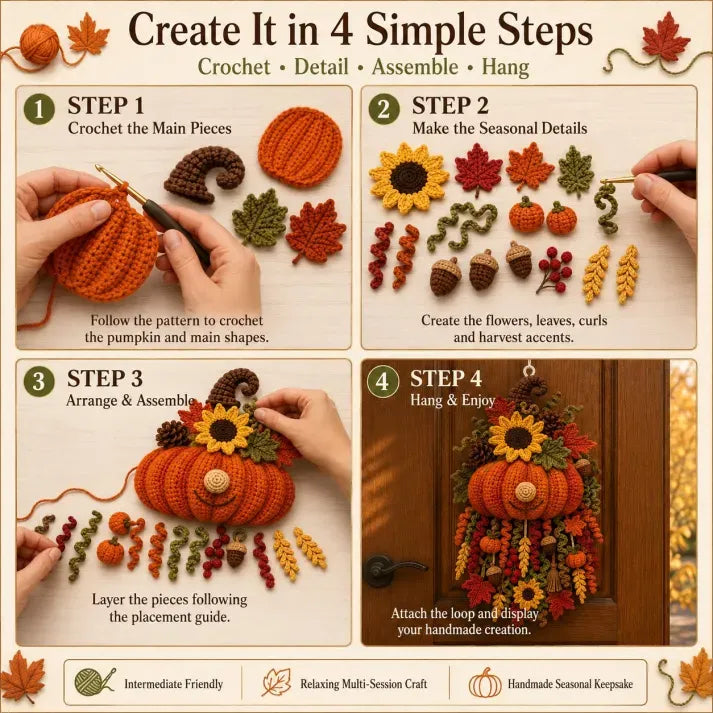 DIY crochet project steps
