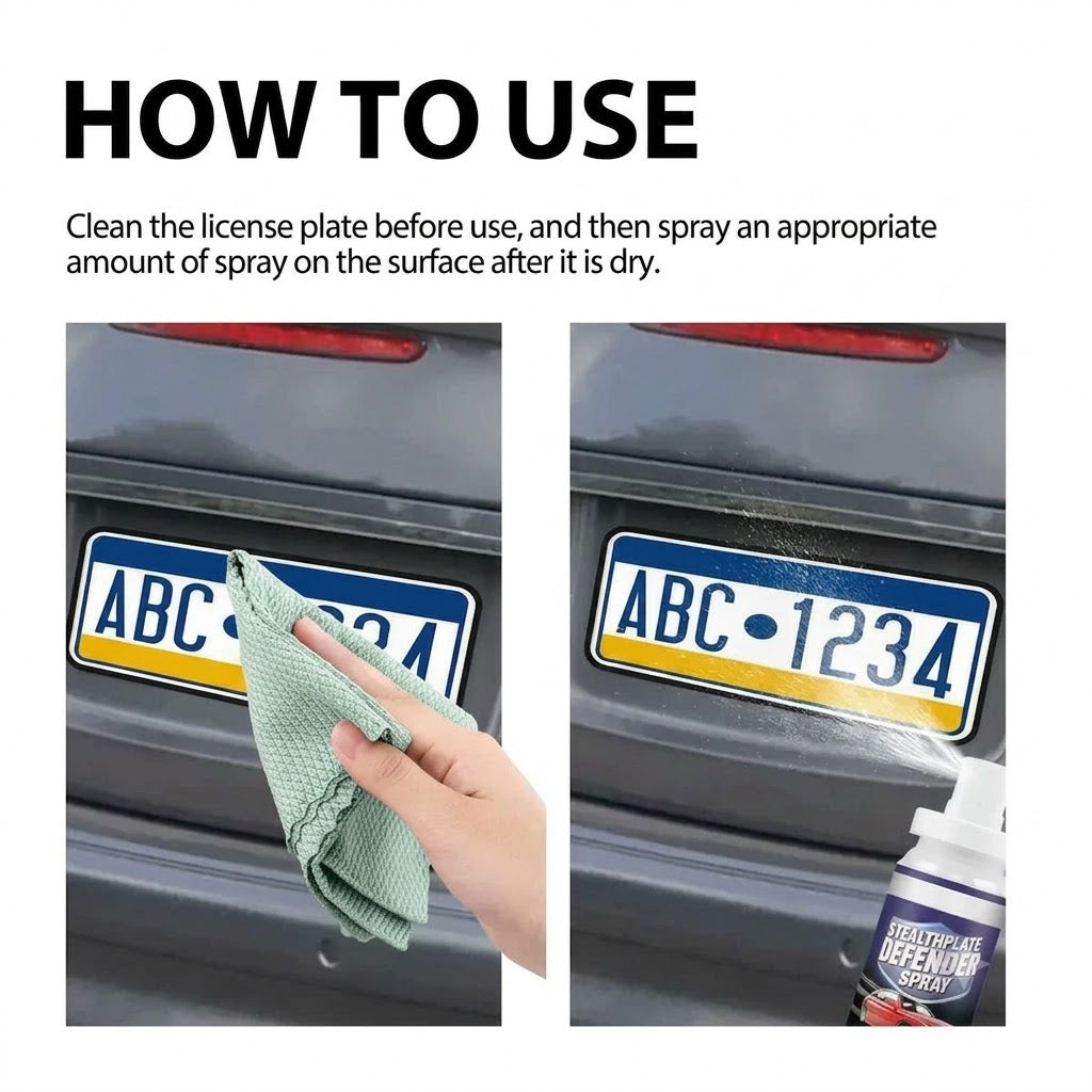License Plate Reflective Spray