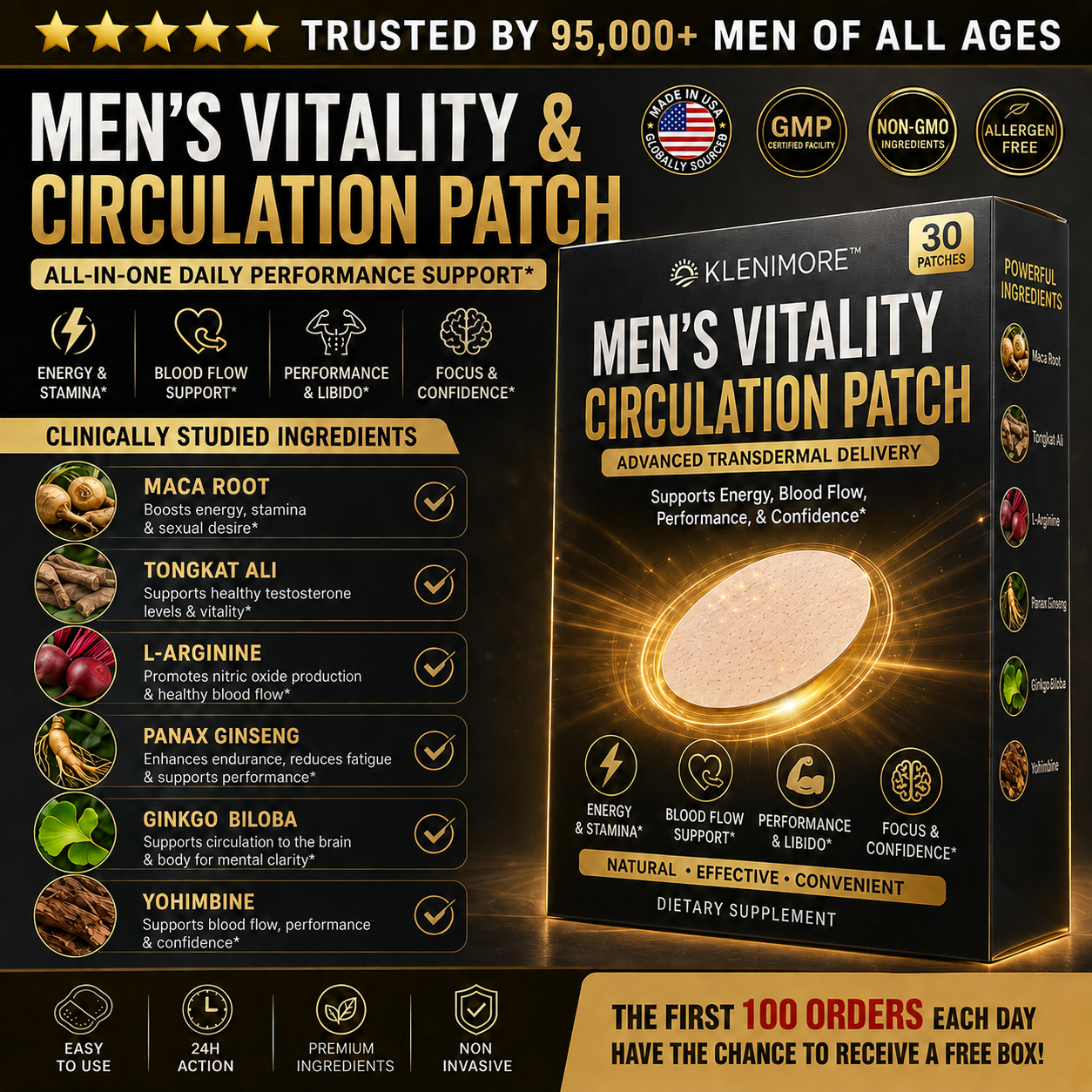 KLENIMORE™ featured men's vitality ingredients