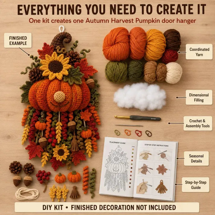 DIY crochet kit materials